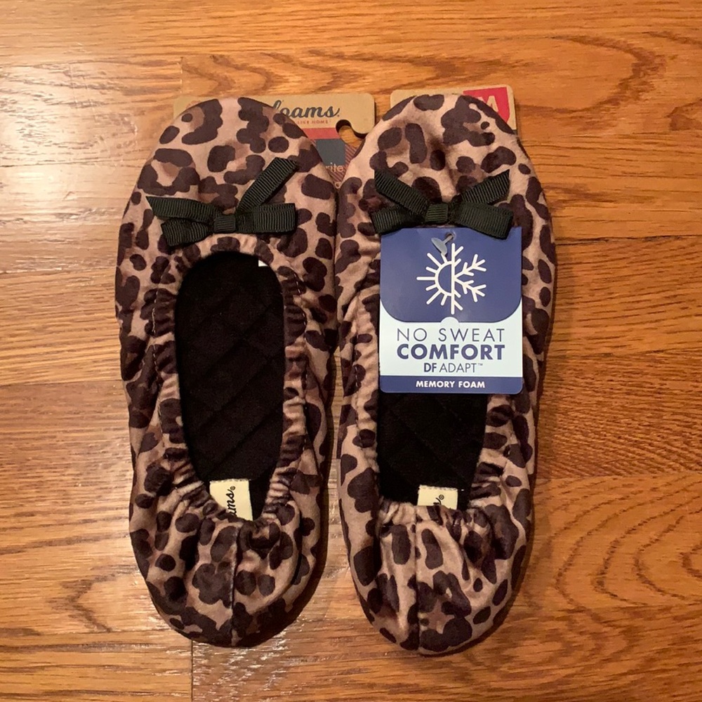 Dearforms leopard ballerina slippers